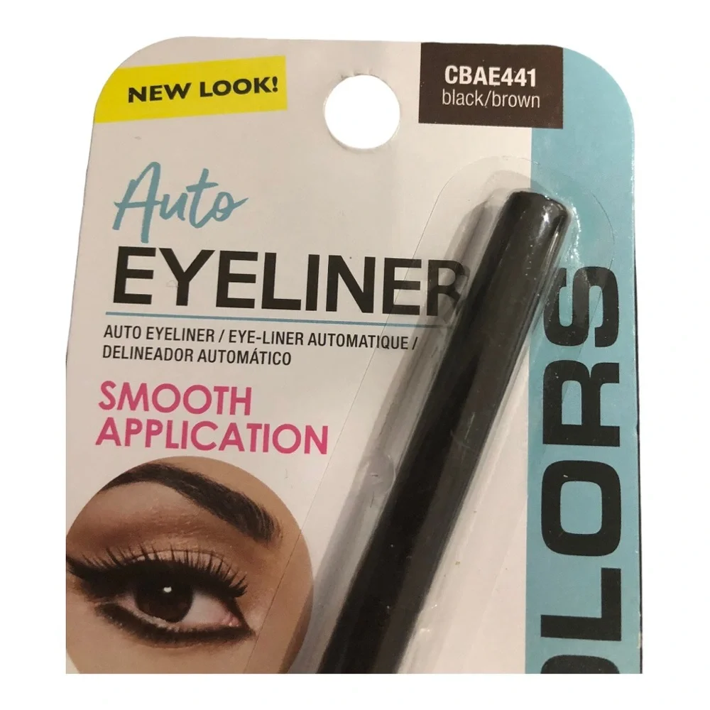 2pk Black/Brown auto eyeliner and liquid eyeliner set new FREE‎